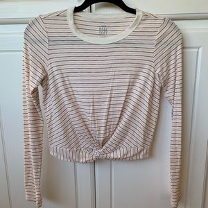 Aerie Tie front cropped long sleeve 💕